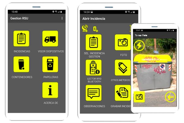 App GSU (incidencias operario, localización, gestión  del servicio)